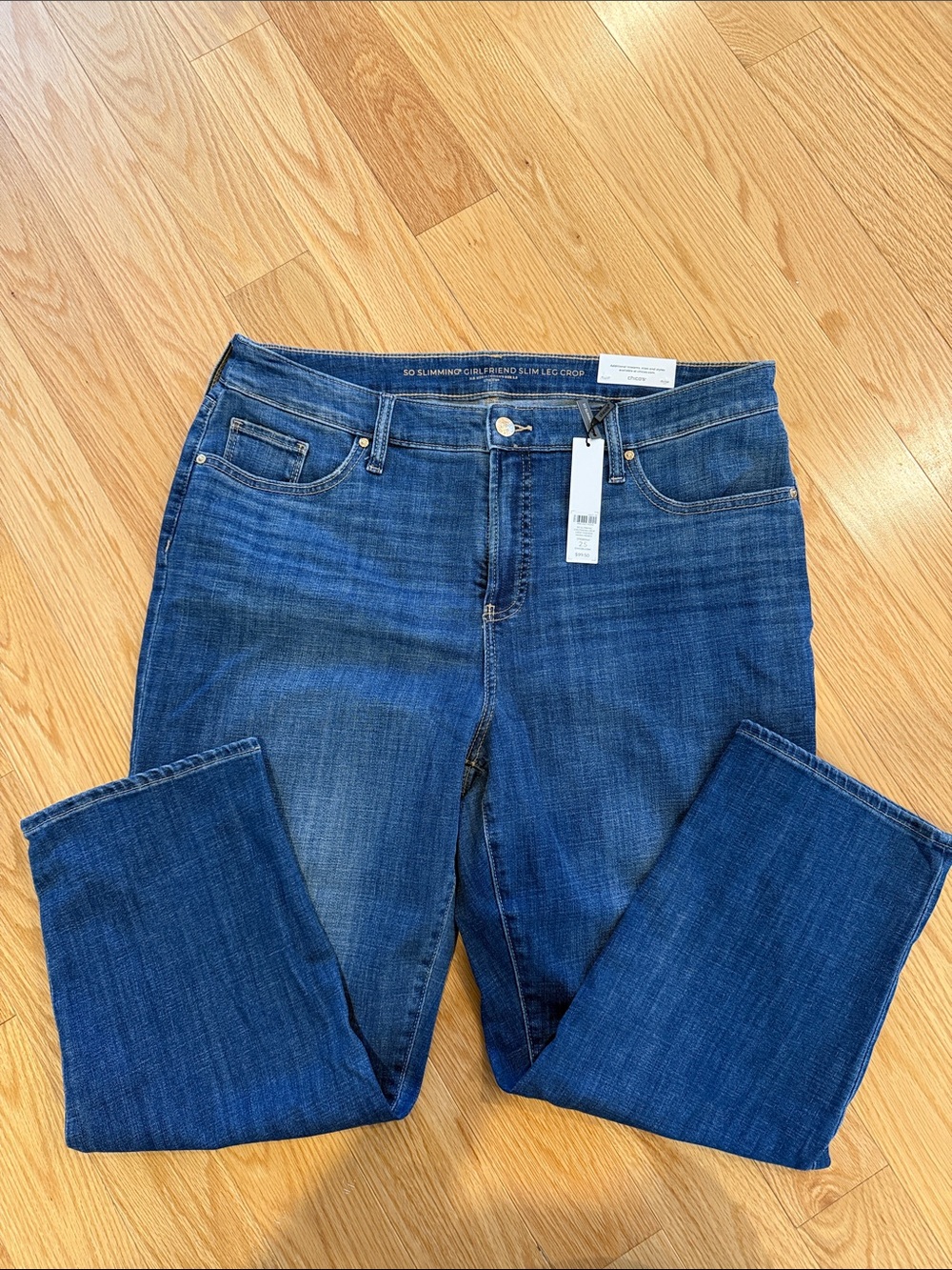 Chico's Dark Blue Straight-Leg Jeans